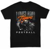 Football Helmet Tigers Graphic Tee Vintage Fan Double Sided Shirt