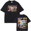 2026 New Grand Theft Auto V Game Tee Y2K Streetwear O-neck T-Shirt Summer Casual Comfortable 100% Cotton Tee