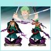 Captivating Anime Model Figurine Stunning Three Sword Style Zoro Desktop Display