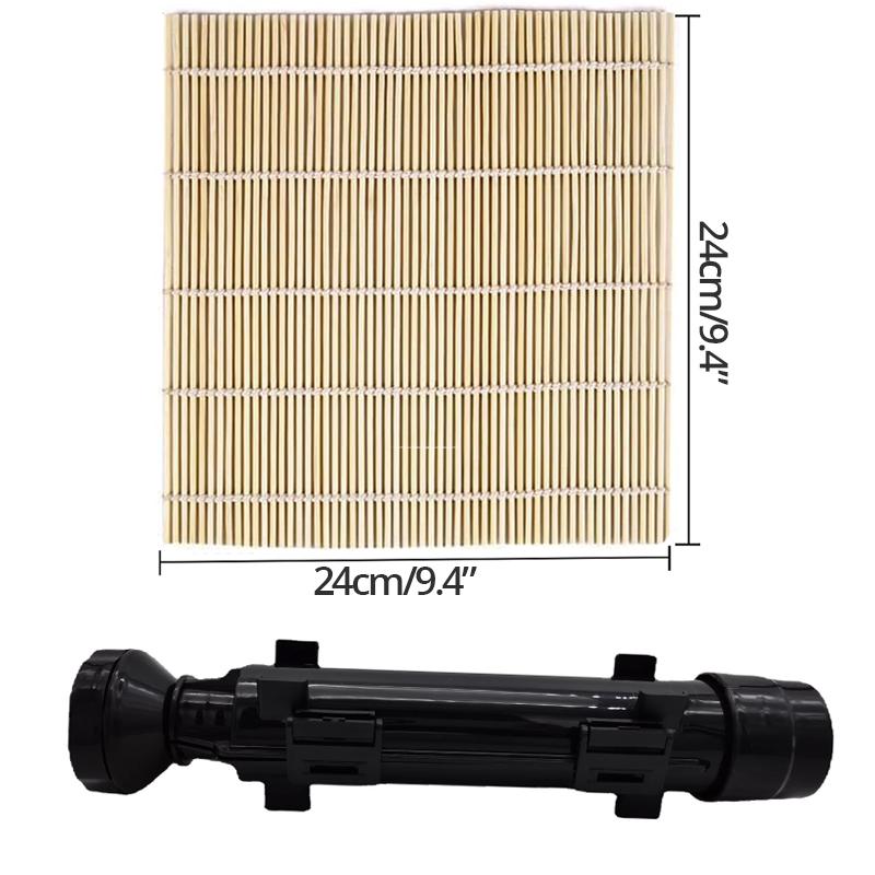 Sushi Sushi Maker Set Bazooka Kit Machine Rice Mold With Bamboo Sushi Rolling Mat Rice Paddle Diy Kitchen Tools Accessories