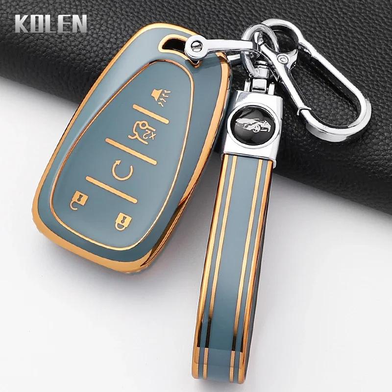Fashion Tpu Car Key Case Cover For Chevrolet Malibu Blazer Traverse Seeker Onix Equino Volt Bolt Trax Orlando Cruze Spark Sonic
