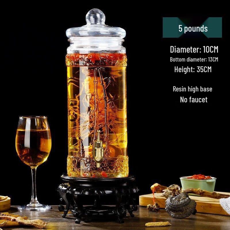 Thick Glass Wine Brewing and Soaking Jar