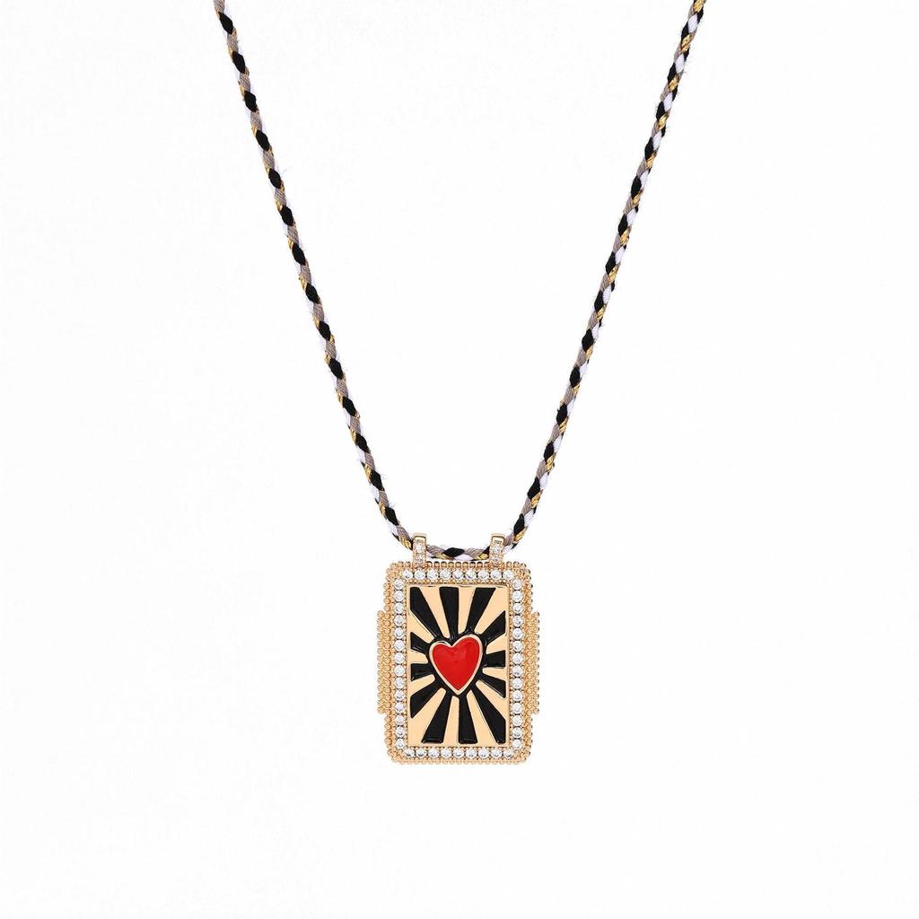 Collana Tarocchi Bohemienne: Design Sole, Luna e Occhio Malvagio per Donna
