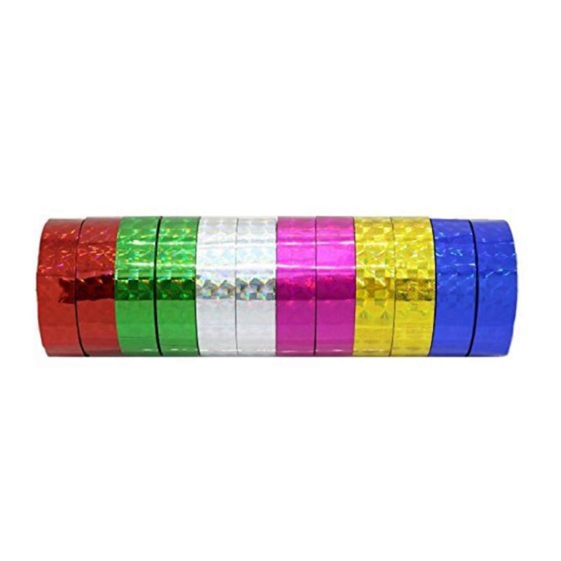 Laser tape, colored reflective gift decorative tape, color card wrapping, self-adhesive decorative handmade tape
