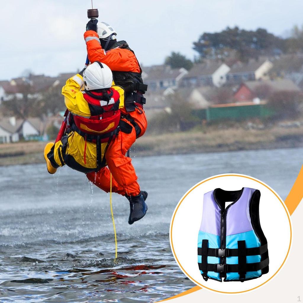 Life Suit Vest Adjustable Straps Swim for Wakeboarding Canoeing Fishing