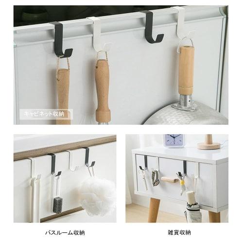 WANJICHENRUI Door Hooks, Garbage Bag Hangers, Lintel Hooks, Set of 10, Non-Slip Door Hangers for Kitchen, Storage, Entryway, Closet, Bathroom, and Und