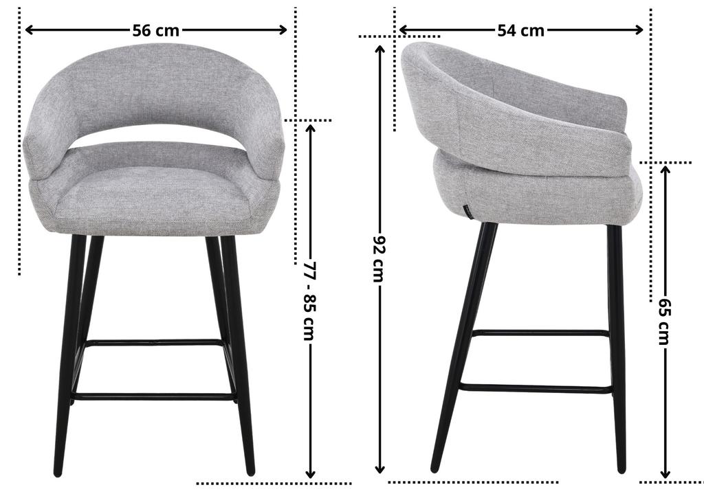 OTILO upholstered chair, beige fabric