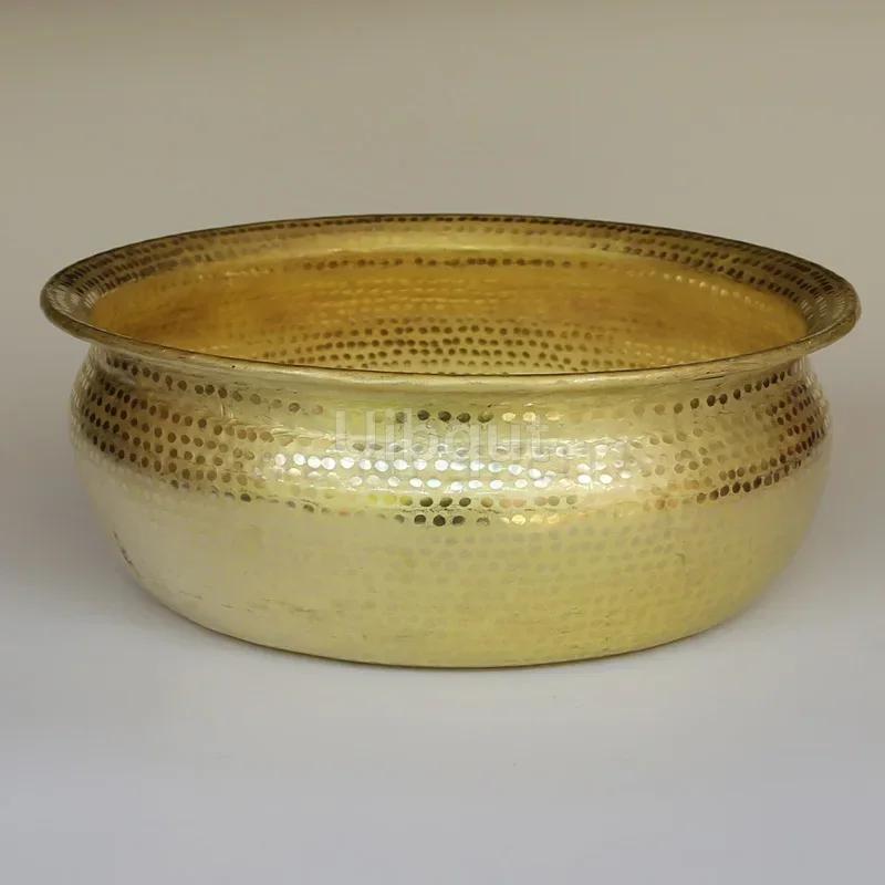 Elegant Handmade big Copper Basin Pure Thick Copper Pot Upscale Decorative Gift for Luxury Wash Basket round deep Cleaning basin