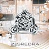 Charms Carriage Pr 925 Bead S925 Pendant Zirconia Beads Gift