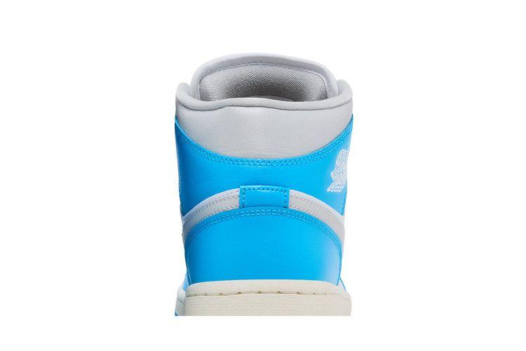Jordan 1 Mid Dark Powder Blue White Sail Neutral Grey (Women's)