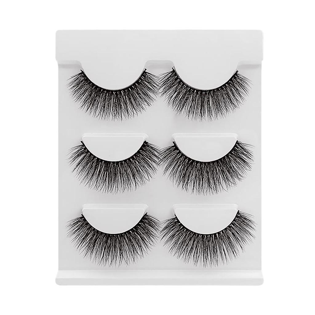3 Pairs Of Natural Thick New 3D Imitation Mink False Eyelashes 10 Styles
