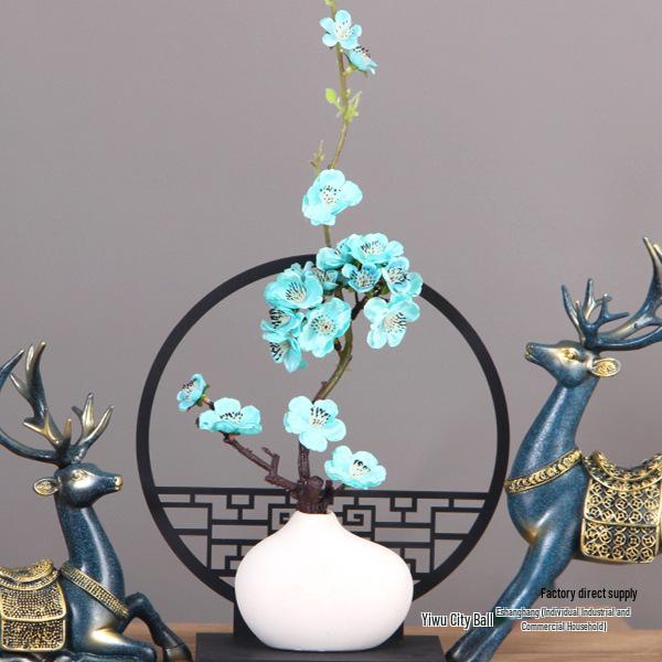 Mini White Matte Ceramic Vase for Dried Flowers - Nordic Hydroponic Home Decoration