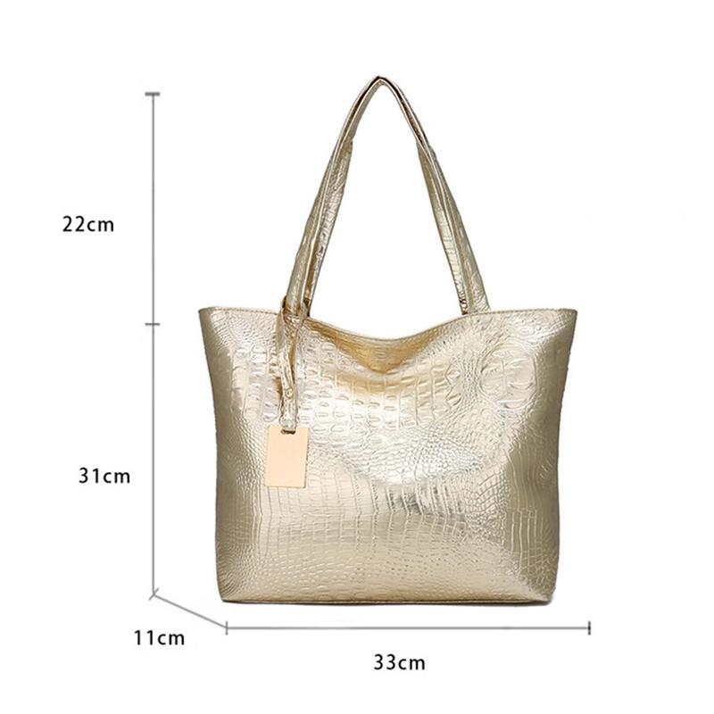 Dámské kabelky přes rameno Velkokapacitní PU kůže Retro Krokodýlí vzor Kabelka Módní podpaží Shopper Totes pro dropshipping