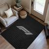 Bold White Logo Design Floor Mat Perfect for Foyer Living Rooms Outdoor Bedrooms Antislip Carpet Office Home Decor Spiritual Gift