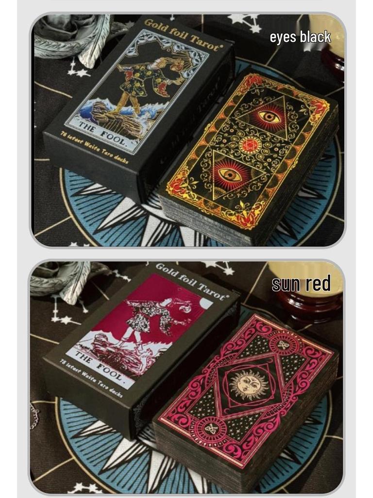 Witekin Gold Foil Tarot Cards: Complete Set for Beginners with Analysis