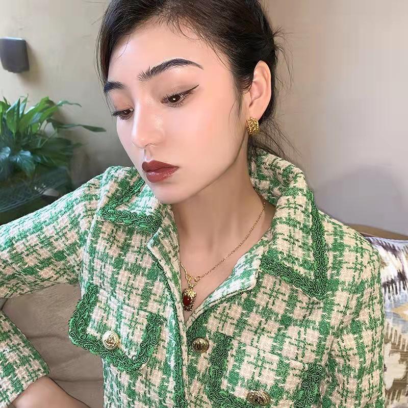 European & American Woven C-Shaped 925 Silver Needle Earrings - Classic, Versatile, Fashionable Design