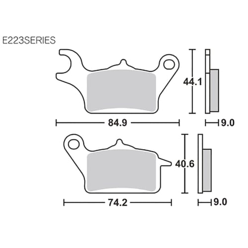 KITACO SBS Brake Pad E223 Ceramic Tricity/ABS 777-0223000
