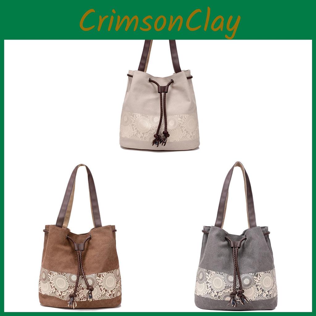 Retro Style Canvas Crossbody Bag For Women With Multiple Pockets Travel Accessory