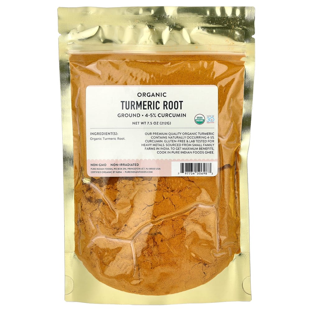 Pure Indian Foods Turmeric Root Powder 212g (7.5oz)