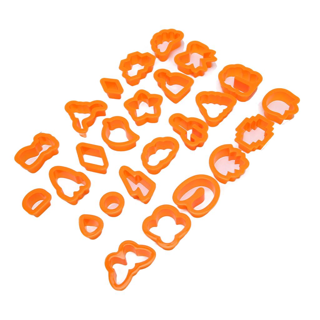 25Pcs Clay Earring Cutters Food Grade Plastic Assorted Styles Thick Edge Polymer Clay Cutters Set for DIY Handicraft