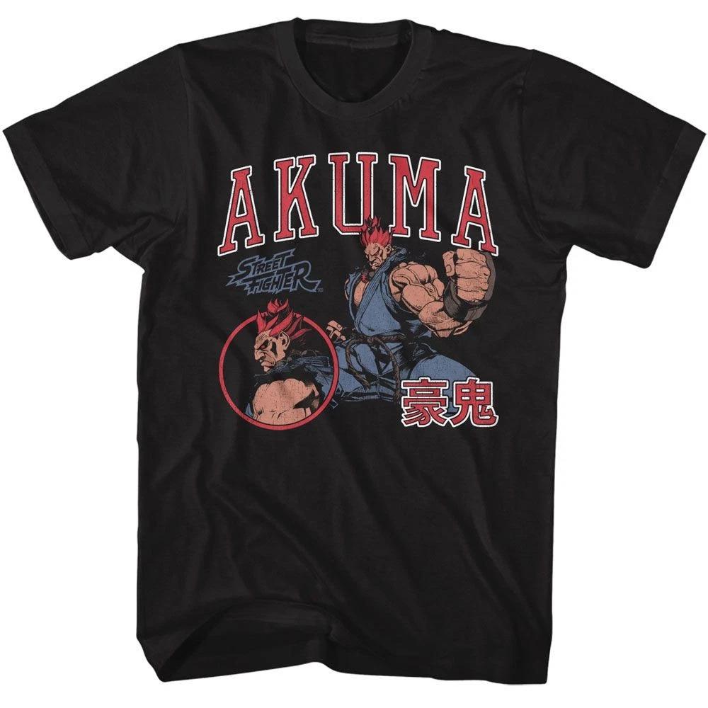 Street Fighter Akuma Varsity Black Gaming Children's T-shirt