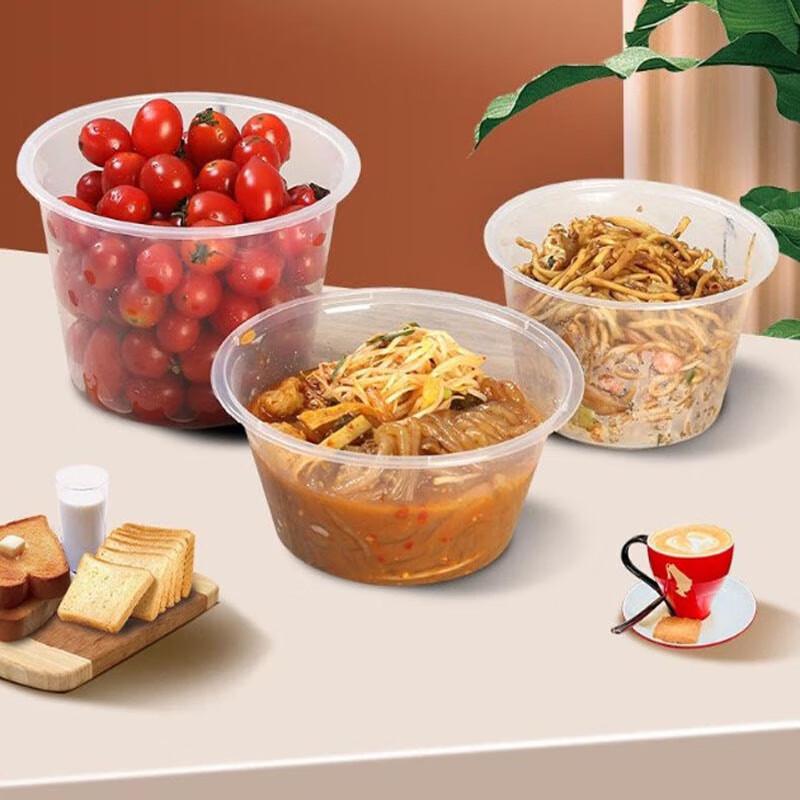 Disposable Round Plastic Lunch Box