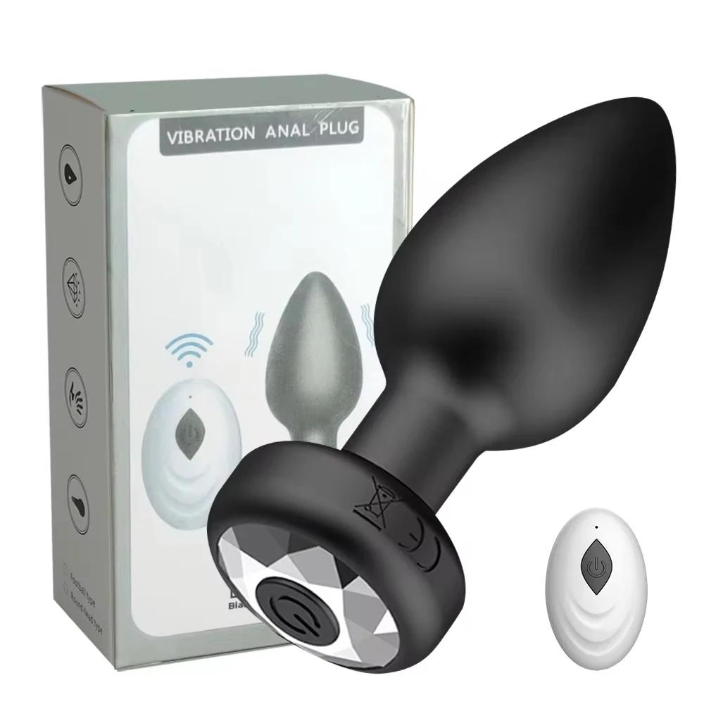 Wireless Remote Prostate Massager for Men – 10-Speed Vibrating Anal Plug, Couples Adult Toy, Rechargeable & Waterproof