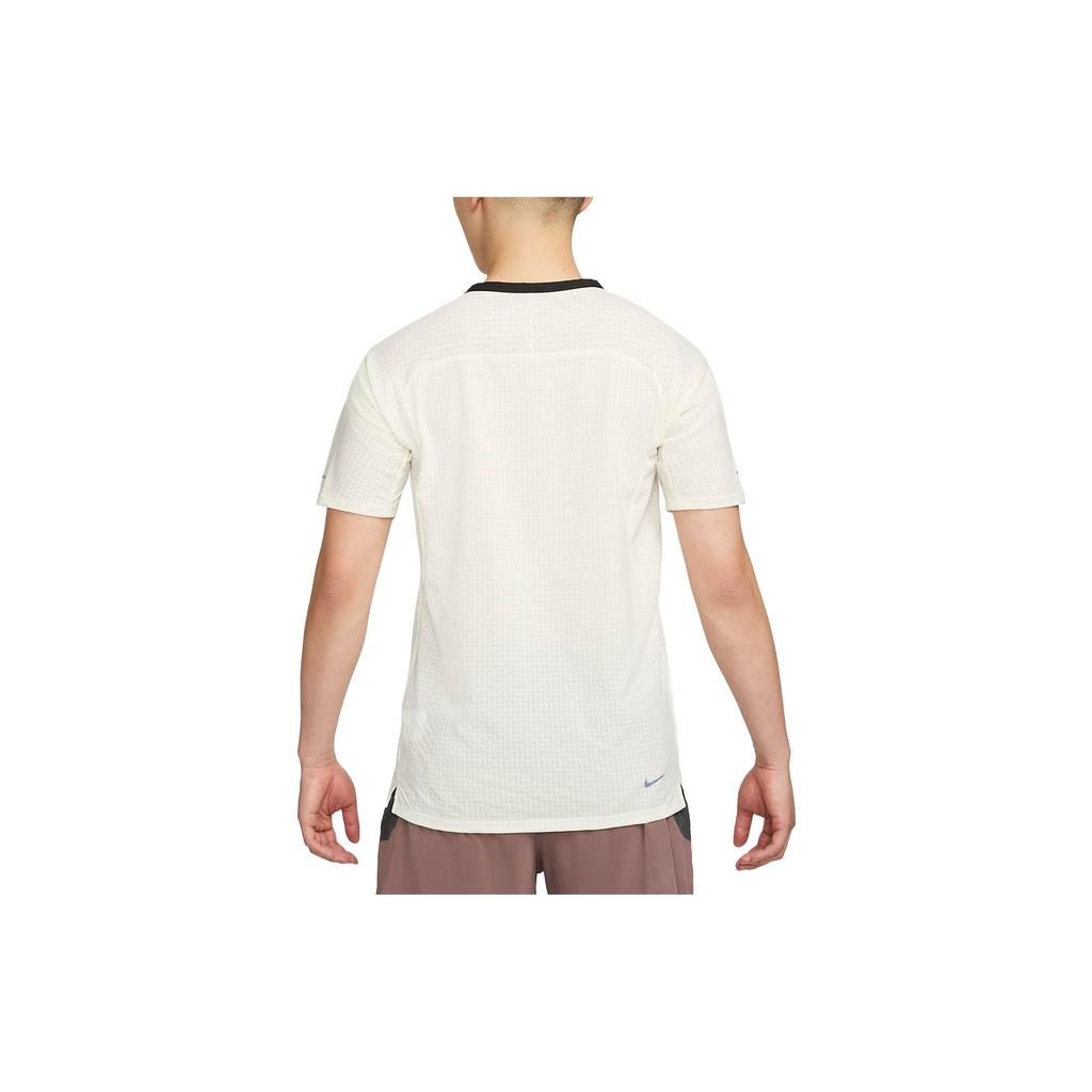 Nike Dri-FIT Trail Solar Chase Graphic Print Quick-Dry Crew Neck Short Sleeve T-Shirt Men Tops Coconut-Milk DV9306-113