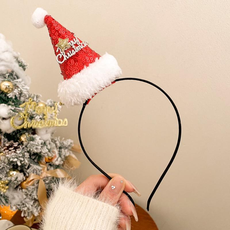 2025 Red Antler Headband Women's Christmas Hair Clip Mori Style Reindeer Hat Accessory