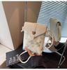 Embroidered canvas bag women's summer new fashion niche messenger bag mobile phone bag