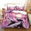 3D Printed Uruha Rushia Hololive Butterfly Girl Bedding Set Boys Girls Twin Queen Size Duvet Cover Pillowcase Bed Kids Adult