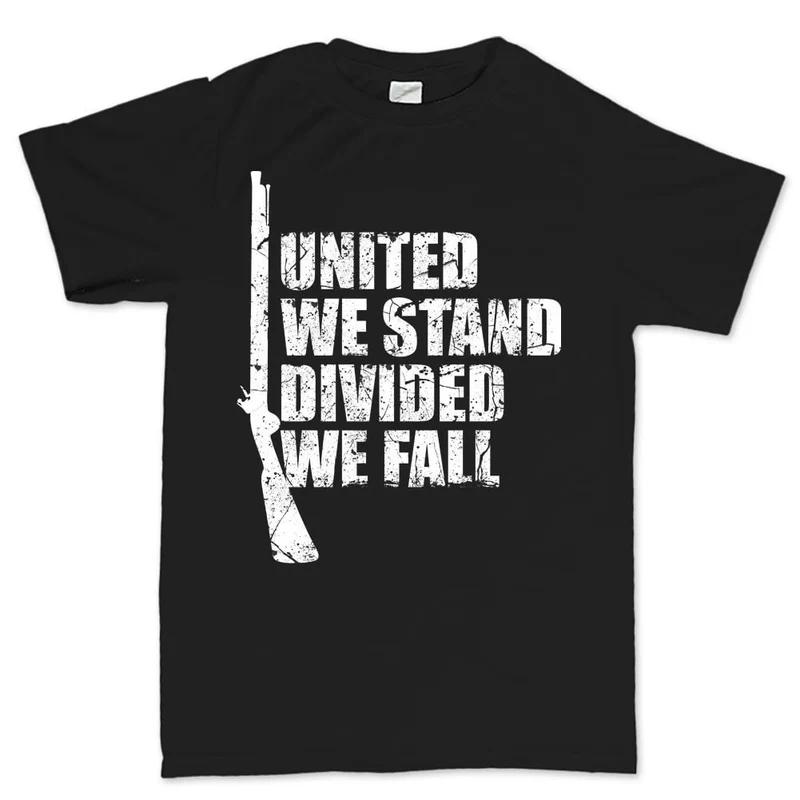 

Black Cotton TShirt United Stand Divided Fall Unisexs Fitness Muscle Vintage Streetwear Style S