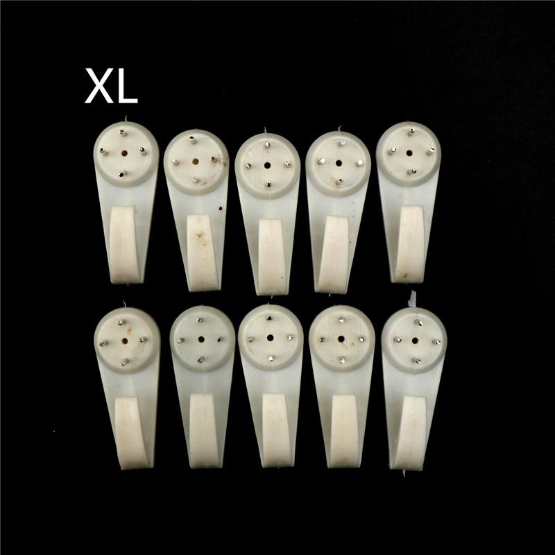 10Pcs Photo Frame Wall Hang Picture Claps Solid Wall Nail Non-Trace Nail Hooks