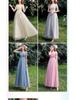 2025 Elegant Long Bridesmaid & Evening Dress for Women