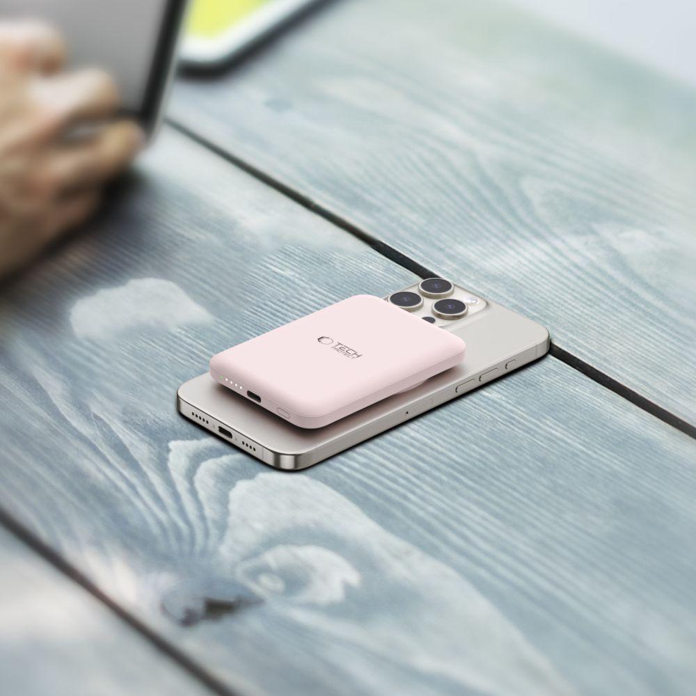 Tech-Protect Pb10 Lifemag Magsafe Power Bank 5000Mah Pink