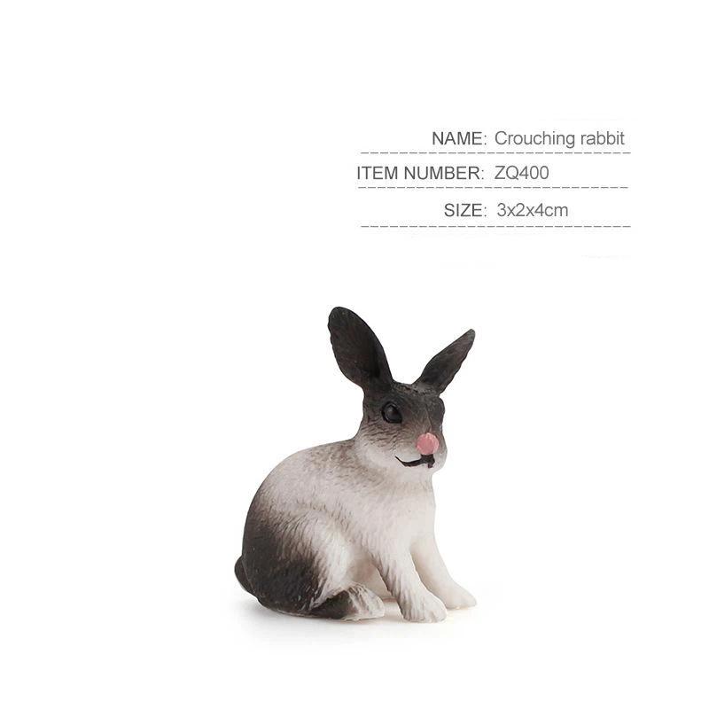 Deer Family Fox Artificial Animal Figures Cute Mini Resin Statues Smooth Surface for Desktop Display Home Decor Gifts