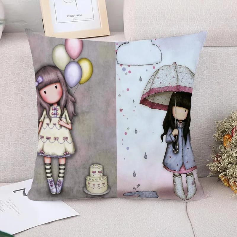 Gorjuss Couple Pillow Pillowcases  Decorative Cushion Cover Luxury Pillowcase Decor  Sofa Cushions Pilow Cases