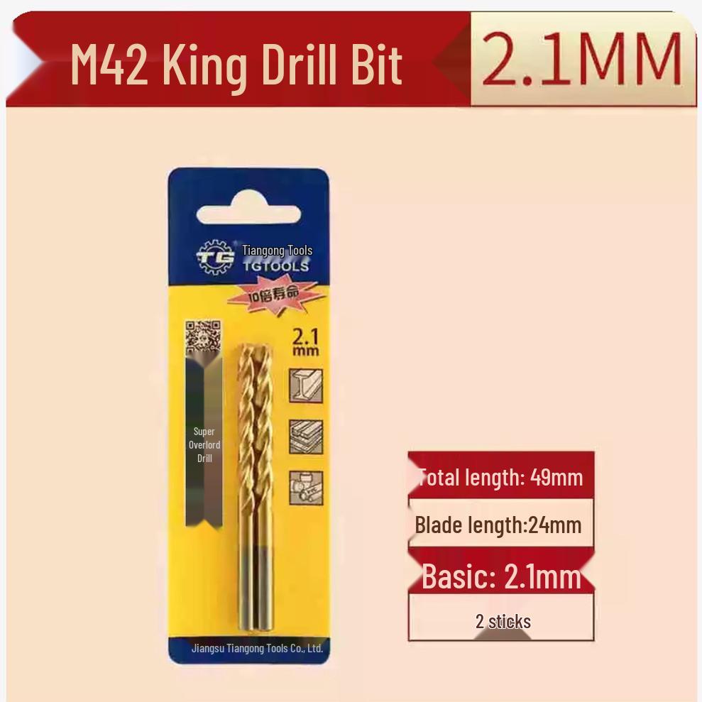 Tiangong M42 Overlord 8% Cobalt High-Speed Steel Twist Drill Bit for Stainless Steel