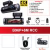 Acceo 4K Dash Cam Car DVR with WiFi Support Rear Camera GPS Night Vision Universal Automotive Black Box Support 4K Resolution