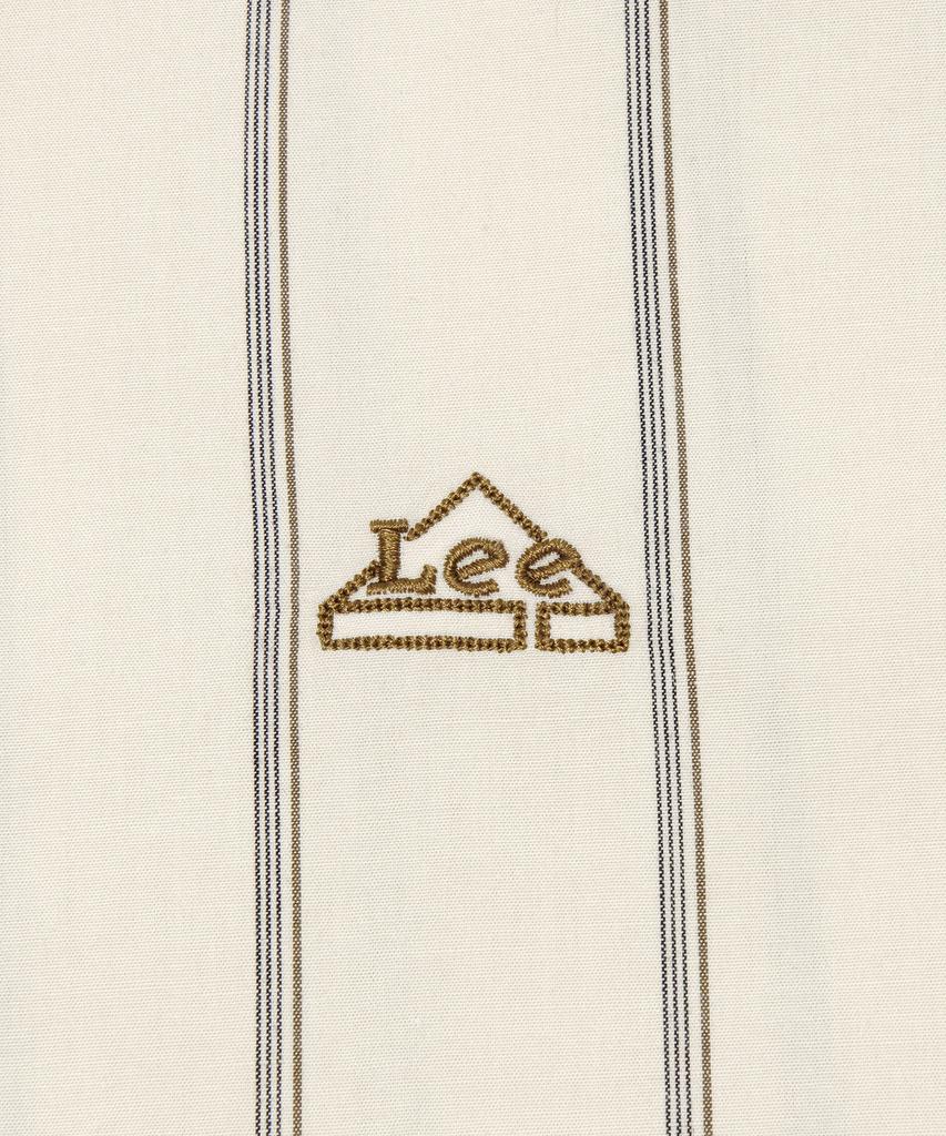 LEE Striped Linen Short Sleeve Shirt Ivory