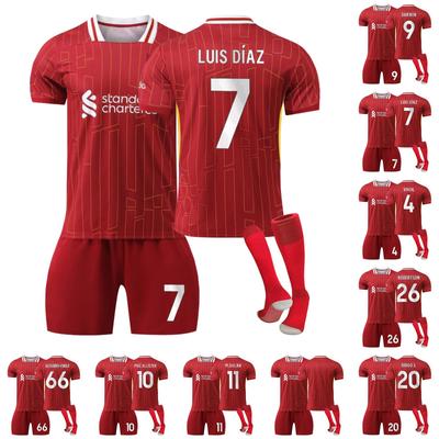 2425Liverpool Heimtrikots Sportmannschaft Uniform-Set Fußball-Trainingsanzug-Set