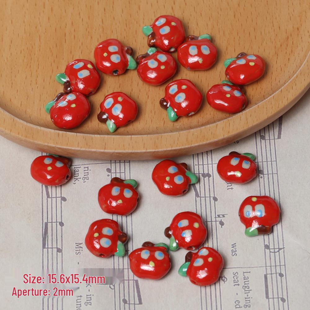 Heart-Shaped Apple Core Beading Pendant for DIY Jewelry