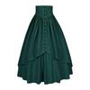 Womens Maxi Skirt Drawstring High Waisted Summer Long Skirts Lightweight Tiered Flowy Floral Pleated Skirts