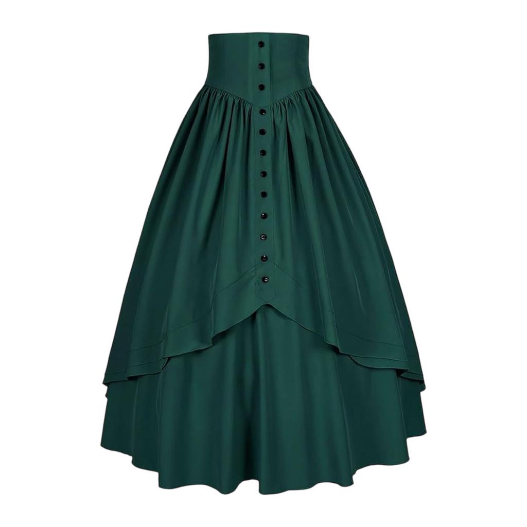 Womens Maxi Skirt Drawstring High Waisted Summer Long Skirts Lightweight Tiered Flowy Floral Pleated Skirts