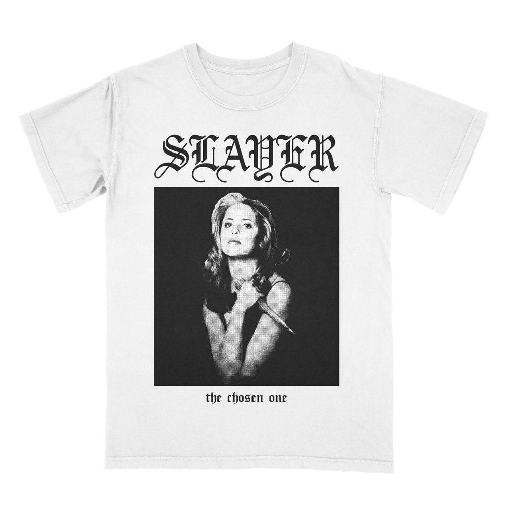 

Футболка из 100% хлопка плотностью 230 г/м2, футболка Slayer BTVS Metal XS белый