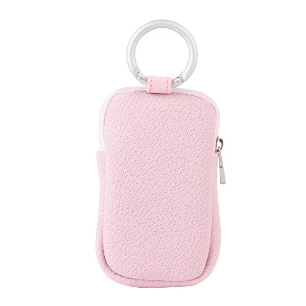 with Ring Buckle PU Leather Coin Purse Waterproof Change Pouch with Keychain Portable Key Bag  Card