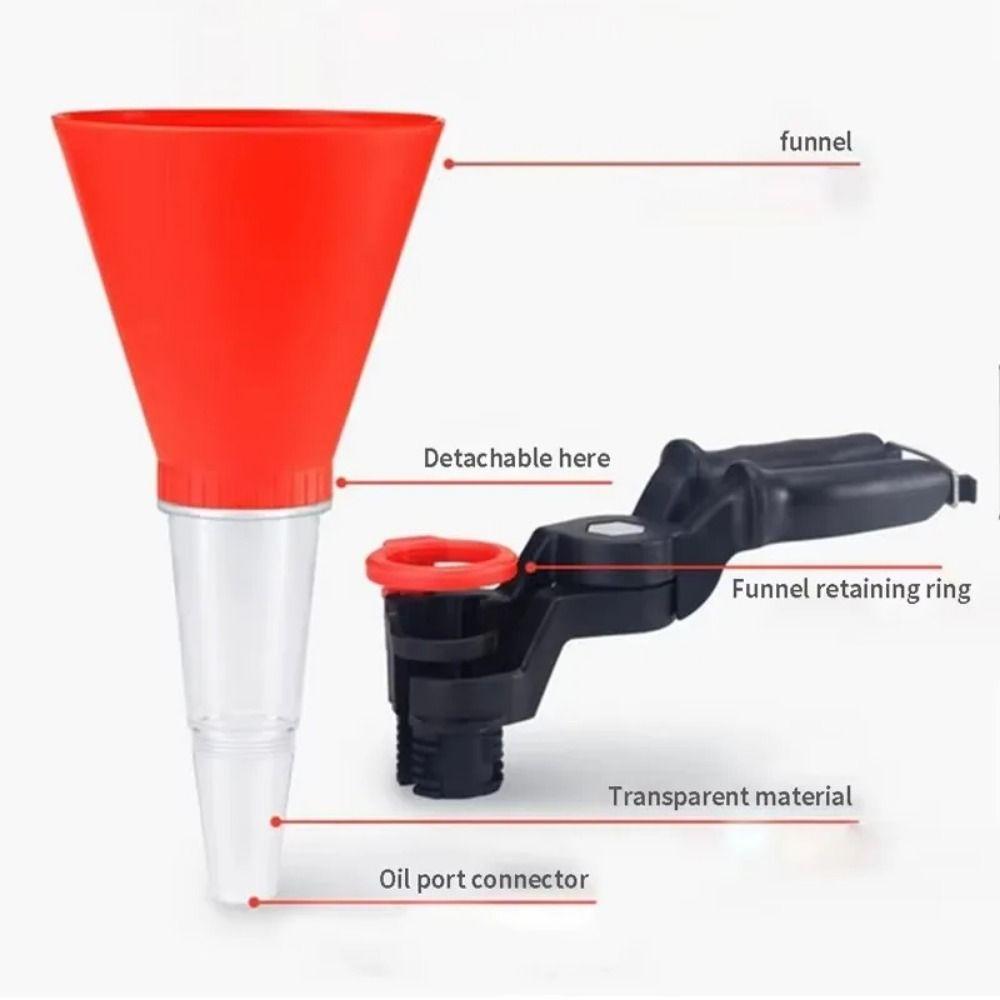 Threaded Type Car Refueling Funnel Leak-Proof Oil Filling Kit  Engine System