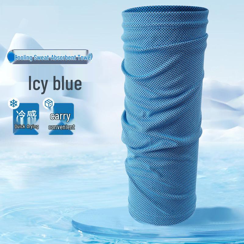 Ice-Feeling Breathable Sports Wristband: Sweat-Absorbing and Wiping for Men & Women - Perfect for Running, Fitness, Basketball, and Badminton.