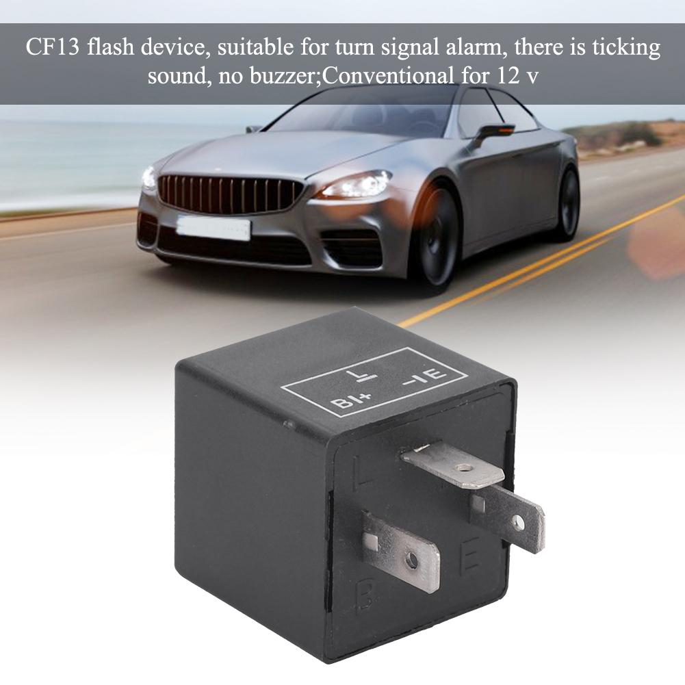 CF13 Universal 3 Pins Nicht einstellbares LED Elektrisches Blinkrelais für Auto