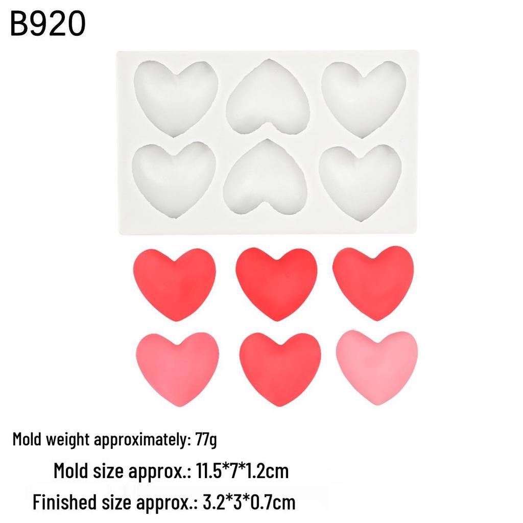 DIY Silicone Mold: 8-Cavity Heart & Lips for Chocolate, Fondant, and Epoxy Resin. Perfect for Valentine's Day Cake Decorations.